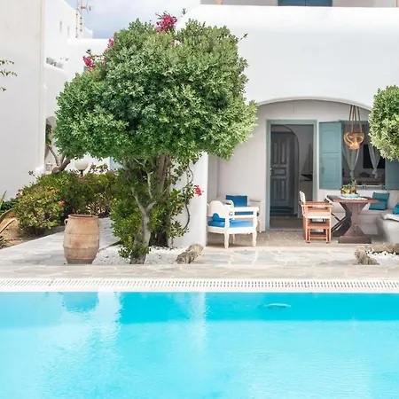 Mykonian Style W Shared Pool Houses & Nighttime Security Guard Ornos  Exterior photo