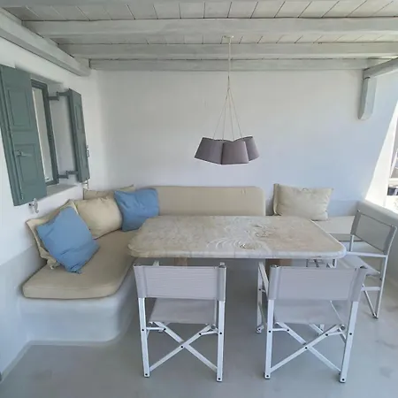 Mykonian Style W Shared Pool Houses & Nighttime Security Guard Ornos  Room photo